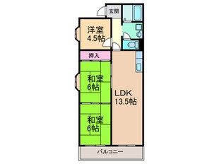 シャンボールメゾン曽根の物件間取画像